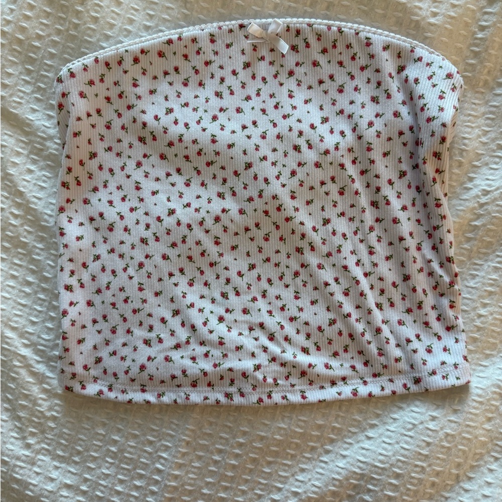 Rue 21 Floral Strapless Top